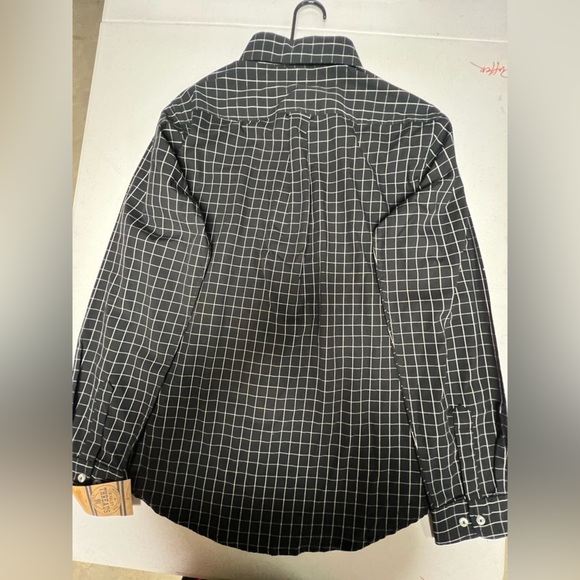 TENNESSEE SHIRT RIVALRY THREADS 91 Black and White Checkered Men's Shirt MED - Picture 5 of 11